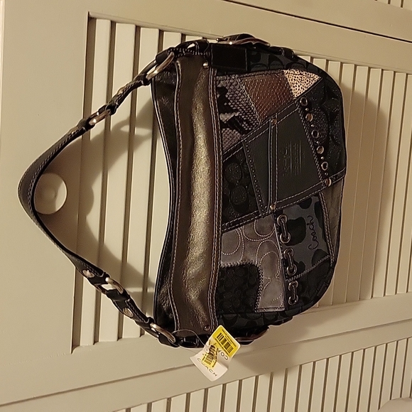 NWT: COACH Tonal Patchwork Zoe - Picture 1 of 16